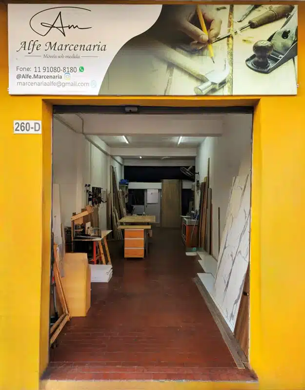 Foto da loja da Alfe Marcenaria